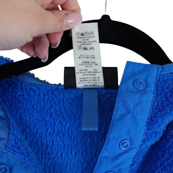 Women's Patagonia Re-Tool Snap-T Fleece Jacket Pullover Blue Womens XS Deep Pile - Picture 15 of 15